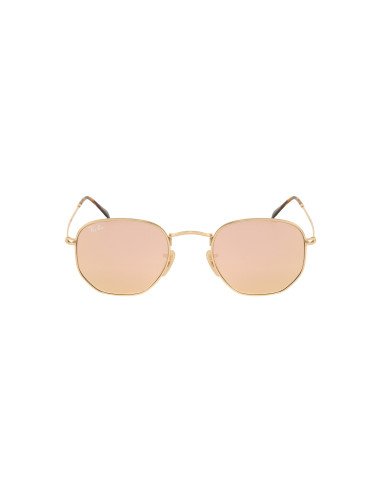Ray Ban Rb3548n 001/z2 Hexagonal Rosa Espejo Dorado Original | Sunn...