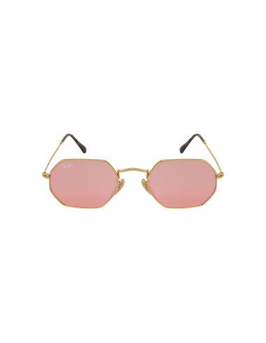 Ray Ban Rb3556n 001/z2 Octagonal Flat Rosa Dorado Original | Sunnie...