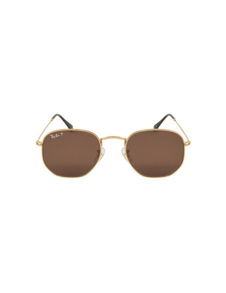 Ray Ban Rb3548n 9202AF Hexagonal Flat Vino Polarizado