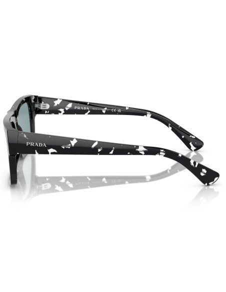 Prada SPR17W 08Q-420 Symbole Rectangle Azul Dorado