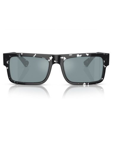 Prada SPR17W 08Q-420 Symbole Rectangle Azul Dorado