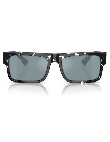 Prada SPR17W 08Q-420 Symbole Rectangle Azul Dorado