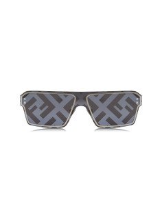 Fendi FE40028U 16G Square Shape Black Silver 2