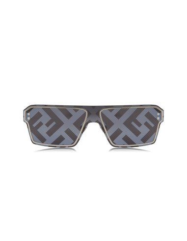 Fendi FE40028U 16G Square Shape Black Silver