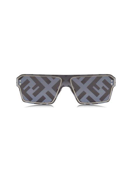Fendi FE40028U 16G Square Shape Black Silver