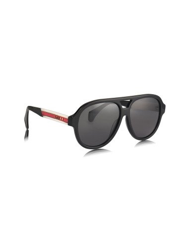 Gucci GG0463S 002 New Aviator Negro Blanco Original | Sunni...