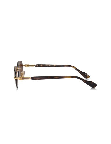 Gucci GG1221S 002 Rectangle Shape Tortoise Gold
