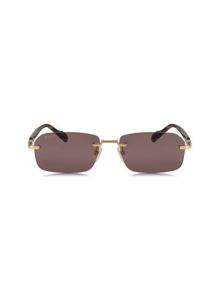 Gucci GG1221S 002 Rectangle Shape Tortoise Gold