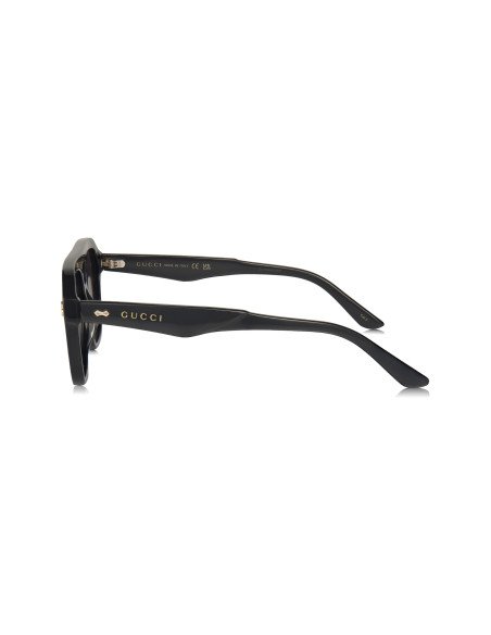 Gucci GG1263S 001 Aviator Shape Black Gold