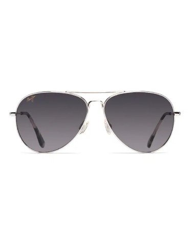 Maui Jim MJ-264 17 Mavericks Aviator Titanium Polarized Gray | Sunnies.uno