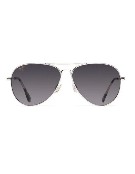 Maui Jim MJ-264 17 Mavericks Aviator Titanium Polarized Gray | Sunnies.uno