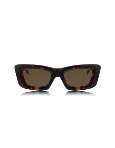 Prada SPR 13ZS 2AU-06B Square Fashion Tortoise Gold
