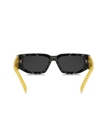 Prada SPR 09ZS 19D-5S0 Square Shape Black Yellow