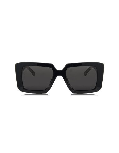 Prada SPR 23YS 1AB-5S0 Square Shape Dark Brown