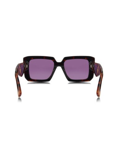 Prada SPR 23YS 2AU-05Q Square Shape Brown Havana Violet