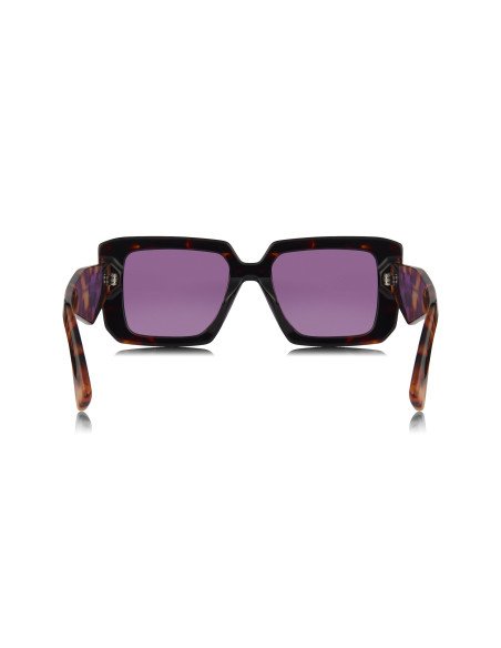 Prada SPR 23YS 2AU-05Q Square Shape Brown Havana Violet