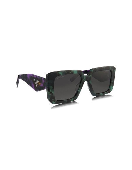 Prada SPR 23YS 06Z-5S0 Square Shape Teal Tortoise Dark