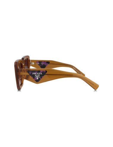 Prada SPR 23YS 17O-60B Square Shape Transparent Brown