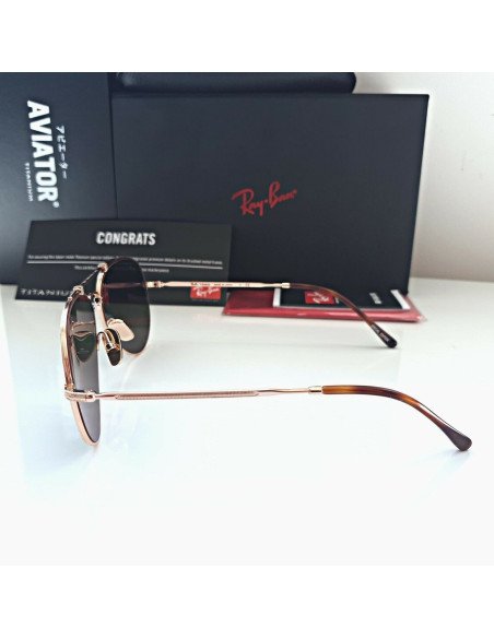 Ray Ban Rb8125m 9143 Aviator Titanium White Gold G-15 Icon | Sunnie...
