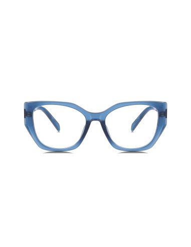 Prada SPR 18WV 08Q-1O1 Oftalmico Square Shape Blue crystal