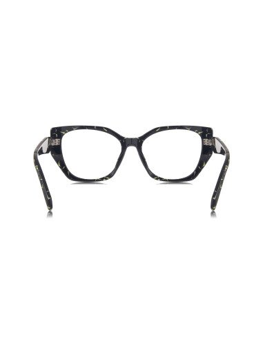 Prada SPR 18WV 19D-1O1 Oftalmico Square Shape Yellow marble