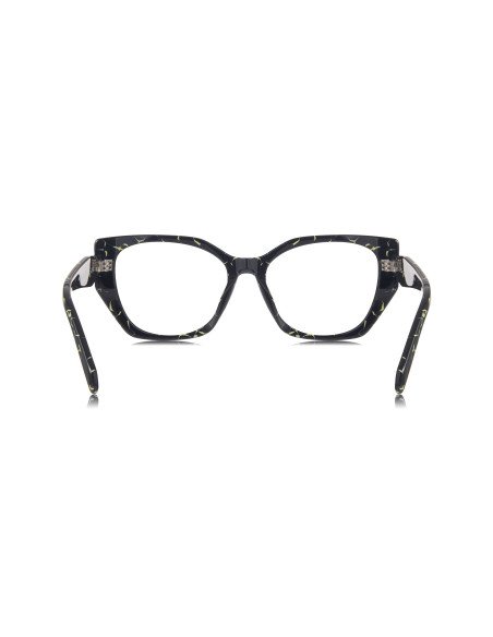 Prada SPR 18WV 19D-1O1 Oftalmico Square Shape Yellow marble