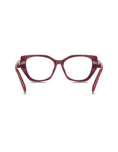 Prada Spr 18wv 15d-1o1 Square Shape Red Marble
