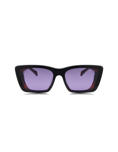 Prada SPR 08YS 04V-6O2 Oversized rectangular Black Violet