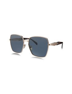 Prada SPR 64Z SVF-09T Square Shape Pink Gold Tortoise