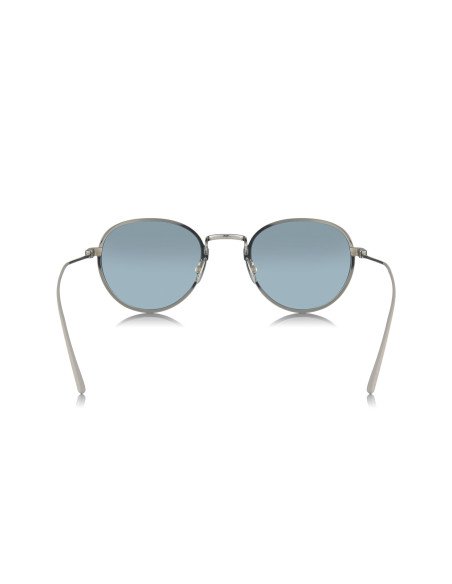 Prada SPR 53WS 05Q-051 Round Titanium Satin Blue