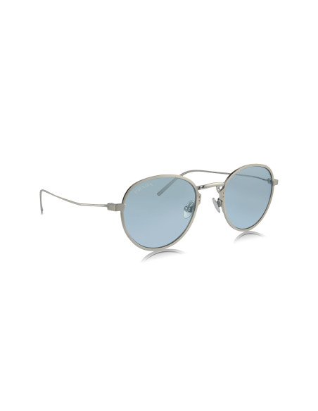 Prada SPR 53WS 05Q-051 Round Titanium Satin Blue