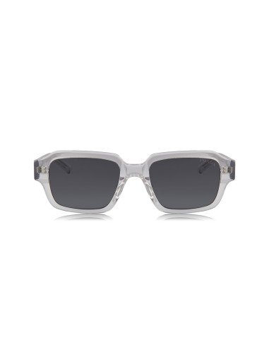 Prada SPR 02ZS U43-0A9 Square Shape Transparent Grey Blue