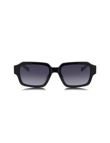 Prada SPR 02ZS 1AB-06T Square Shape Black Dark Grey