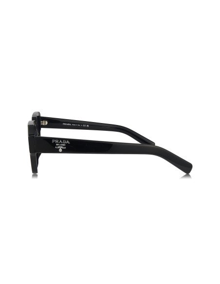 Prada SPR 02ZS 1AB-06T Square Shape Black Dark Grey