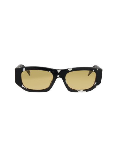 Prada SPR A01S 15O-10C Square Shape Havana Black Yellow