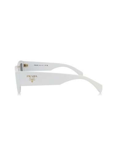 Prada SPR A01S 17K-08Z Square Shape White Gold