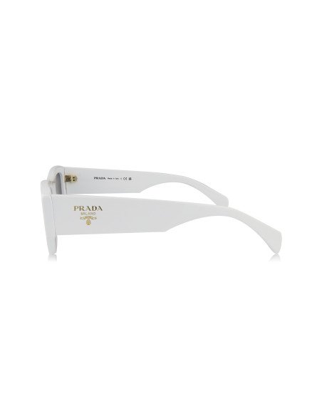 Prada SPR A01S 17K-08Z Square Shape White Gold