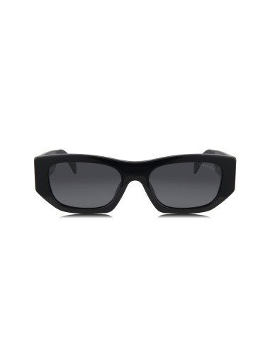 Prada SPR A01S 16K-08Z Square Shape Black Silver