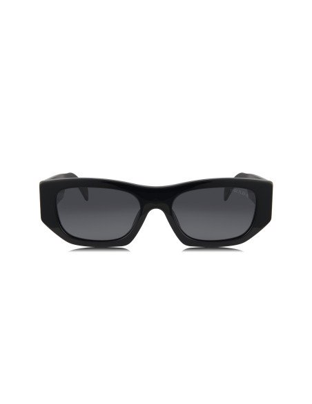 Prada SPR A01S 16K-08Z Square Shape Black Silver