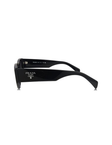 Prada SPR A01S 16K-08Z Square Shape Black Silver