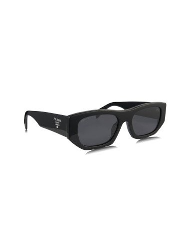 Prada SPR A01S 16K-08Z Square Shape Black Silver
