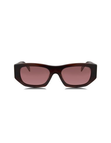 Prada SPR A01S 13O-80B Square Shape Red Havana