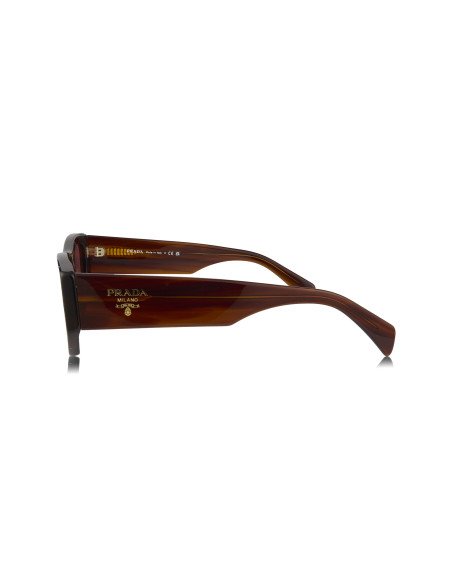 Prada SPR A01S 13O-80B Square Shape Red Havana