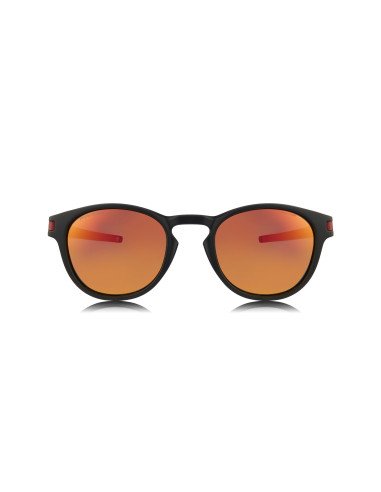 Oakley OO9265 2953 LATCH Matte Black Round Prizm Ruby | Sunnies.uno