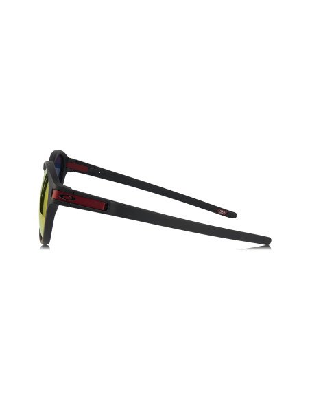 Oakley OO9265 2953 LATCH Matte Black Round Prizm Ruby | Sunnies.uno