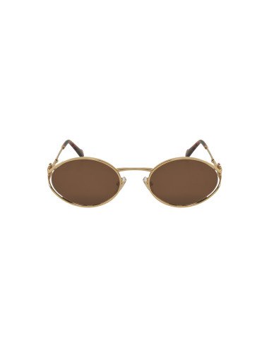 Miu Miu MU 52YS 7OE-01T Oval Shape Gold Coffe