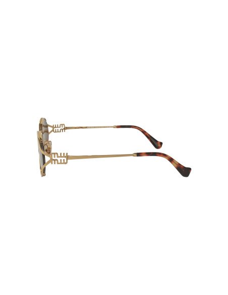 Miu Miu MU 52YS 7OE-01T Oval Shape Gold Coffe