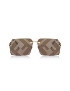 Fendi FE40043U 33G Sky Sunglasses Coffe Gold 2