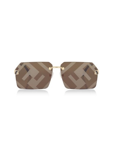 Fendi FE40043U 33G Sky Sunglasses Coffe Gold