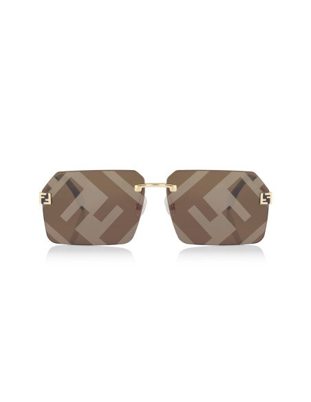Fendi FE40043U 33G Sky Sunglasses Coffe Gold